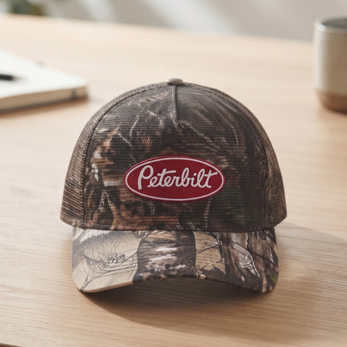Peterbilt camo trucker hat - peterbilt,